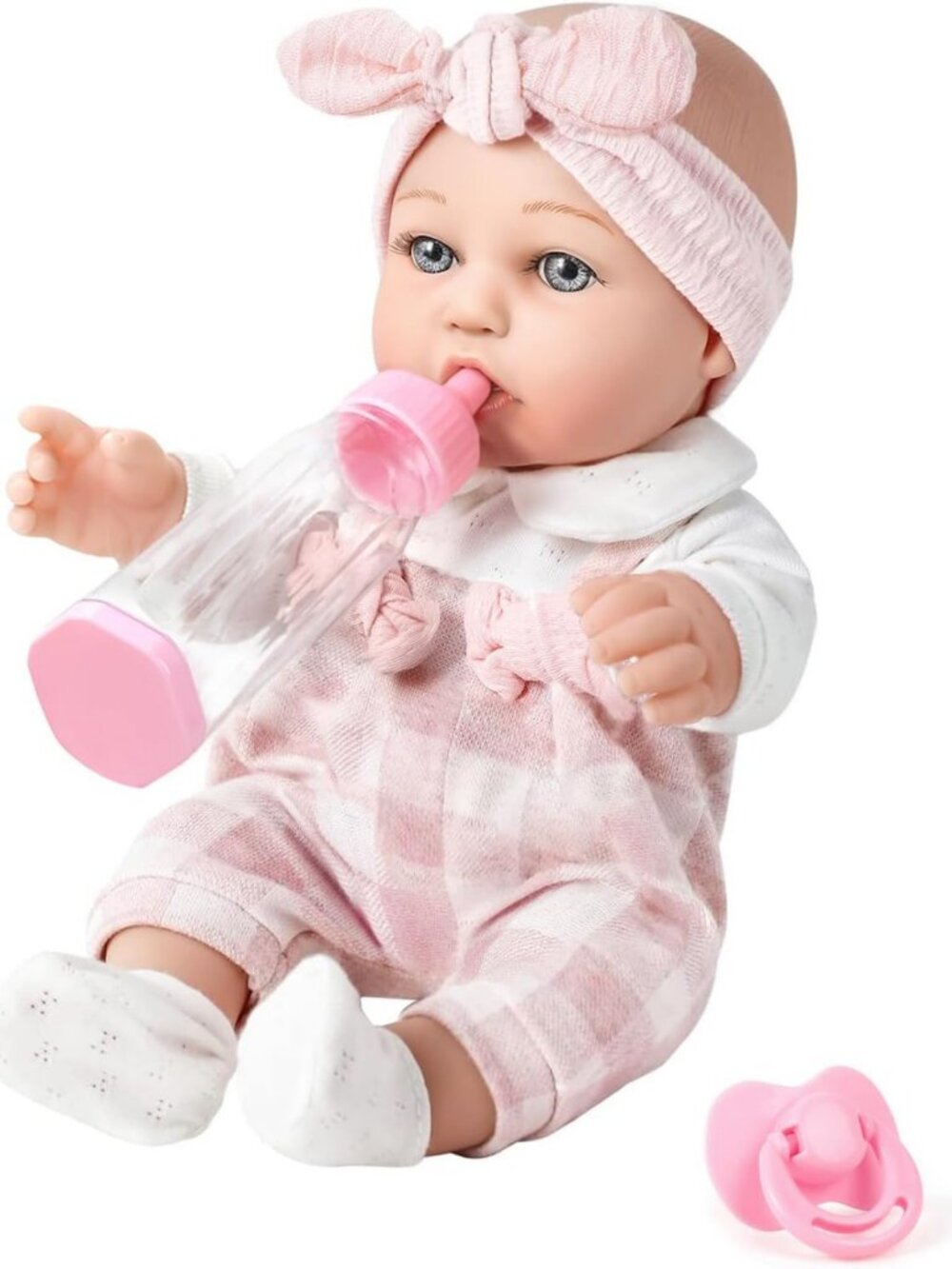 12" Baby Doll Playset with Clothes, Accessories, Feeding Bottle & Pacifier for